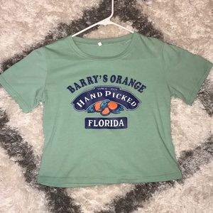 “Barry’s Orange” Crop top/T-shirt